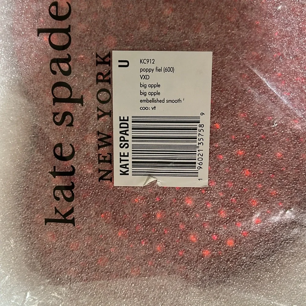 Kate Spade NWT Big Apple Embellished 3d Crossbody Red Beaded Novelty Apple Purse - Picture 10 of 17